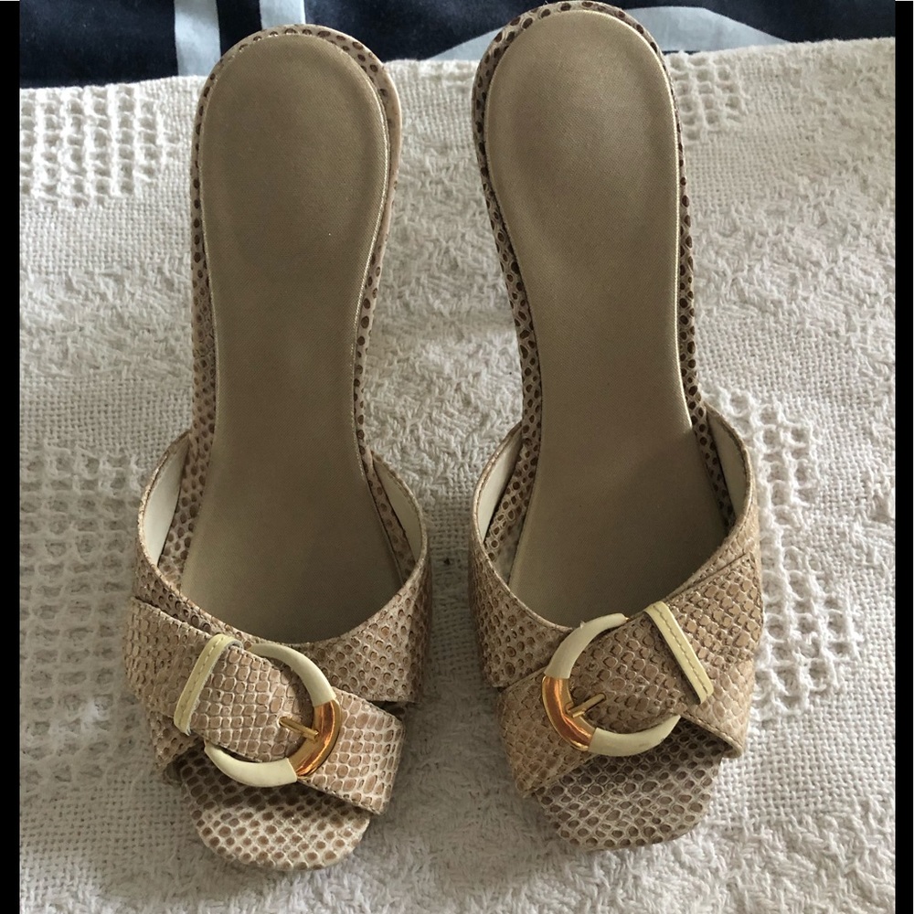 Goldtone Mules